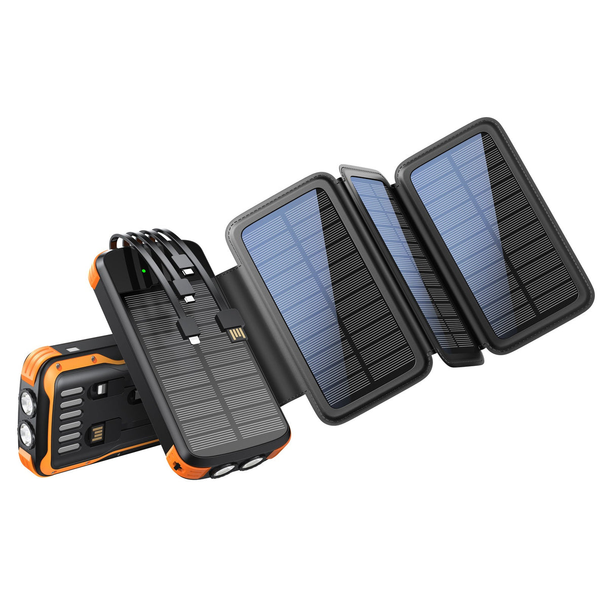 1Solar charger with power bank and LED lights Miroken