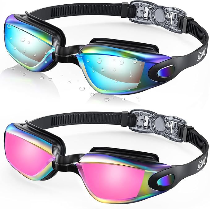 1Swim goggles with adjustable head strap and anti-fog technology Miroken