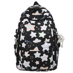 1Backpack with Colorful Star Motif and Multifunctional Compartments Miroken