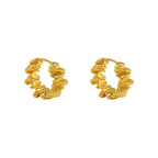 1Stylish studs in modern ribbed design Miroken
