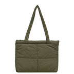 1Stylish Quilted Tote Bag Miroken