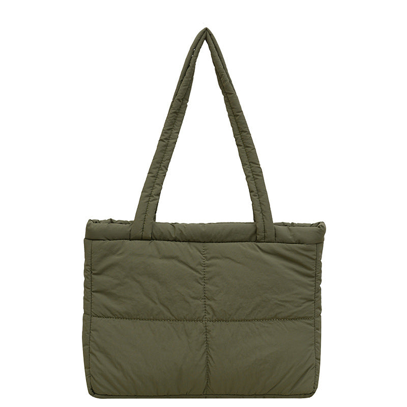 1Stylish Quilted Tote Bag Miroken