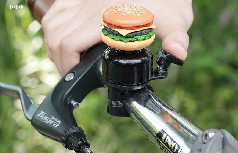 1novelty handlebar bicycle bell with silicone popcorn topper and universal clamp Miroken