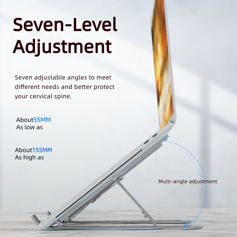 1Unisex Ergonomic Laptop Holder with Adjustable Tilt Angle Miroken