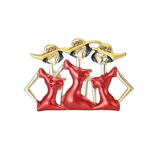1Artistic Figurine Brooch Miroken