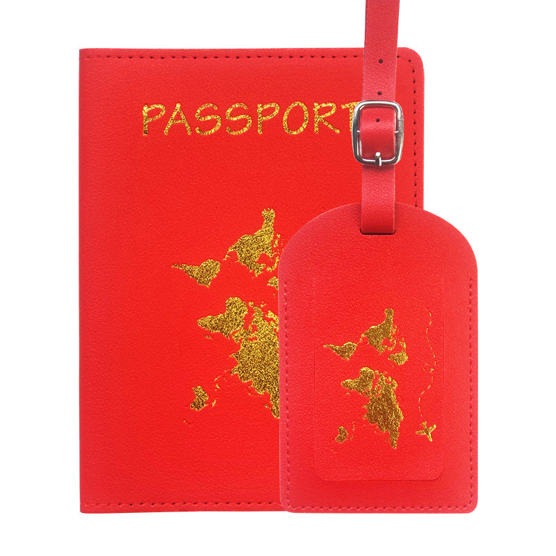 1Women's Passport Holder and Luggage Tag Set Miroken