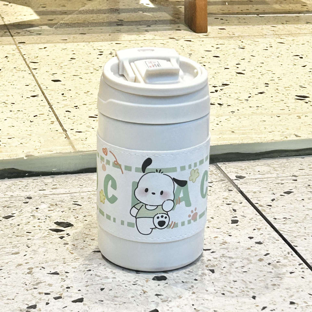 1Ladies' insulated bottle with secure flip closure and charming animal motif Miroken