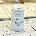 1Ladies' insulated bottle with secure flip closure and charming animal motif Miroken