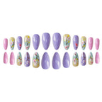 1Artistic Floral Press-On Nail Enhancements Miroken