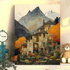 1Vintage European Landscape Canvas Art Print Miroken