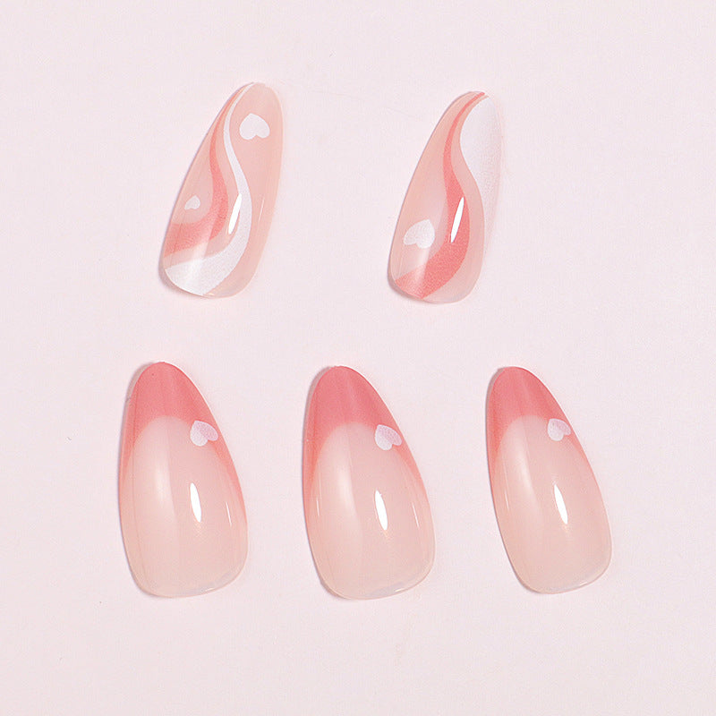 1Artistic Heart-Design Press-On Nails Miroken