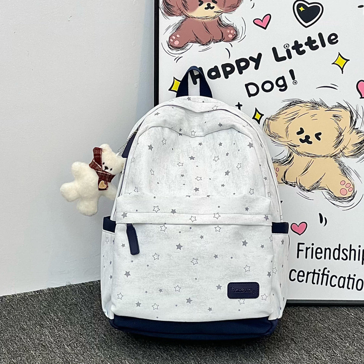 1Casual Star Pattern Backpack