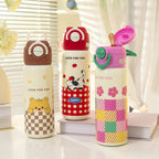 1Women's insulated drinking bottle with child-friendly design and practical carrying handle Miroken