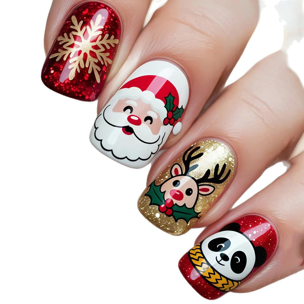 1Creative Christmas Art Nails Miroken