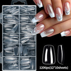1Premium French Tip Nail Art Sets Miroken