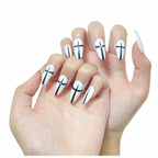 1Artificial nails with floral 3D applications Miroken