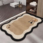 1Decorative Pet-Themed Bath Mat Miroken