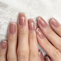1Classic French Tip Press-On Nail Set Miroken