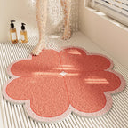 1Floral Design Bath Mat Miroken