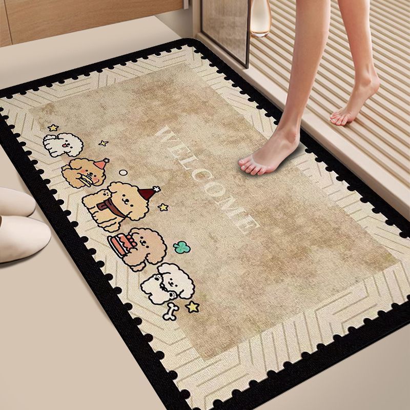 1Playful Pet-Themed Welcome Mat