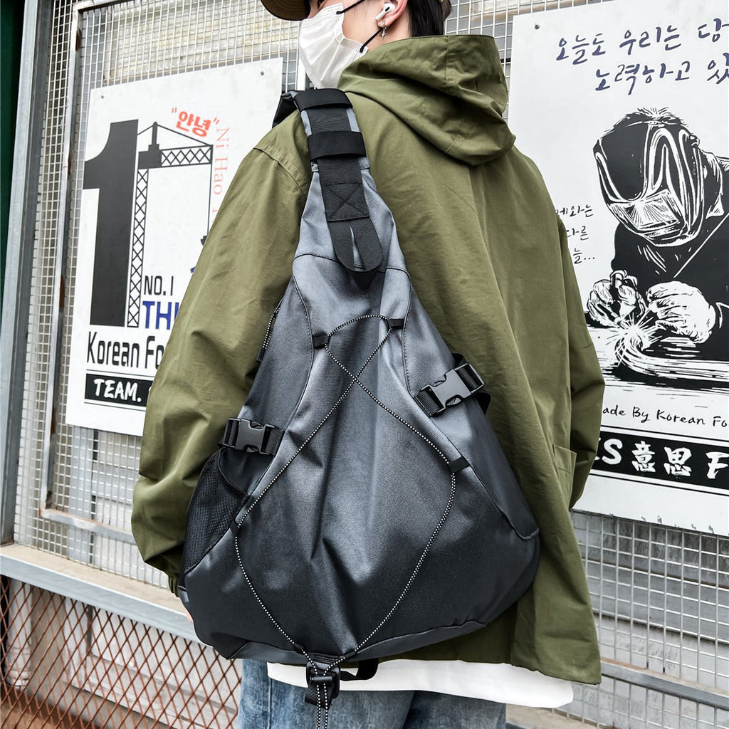 1Sporty sling backpack with adjustable straps and practical organizer Miroken