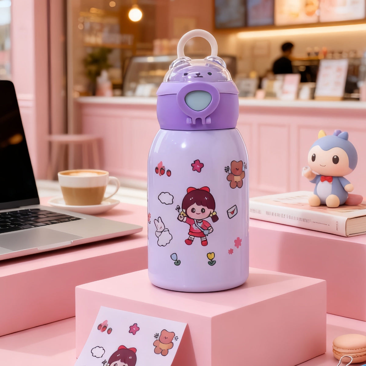 1Child-friendly drinking bottle with fill level indicator Miroken