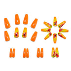1Artificial nails with elaborate floral design Miroken