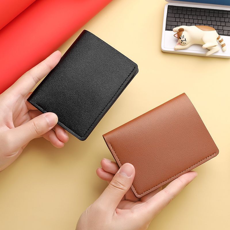 1Premium Leather Business Card Holder Miroken