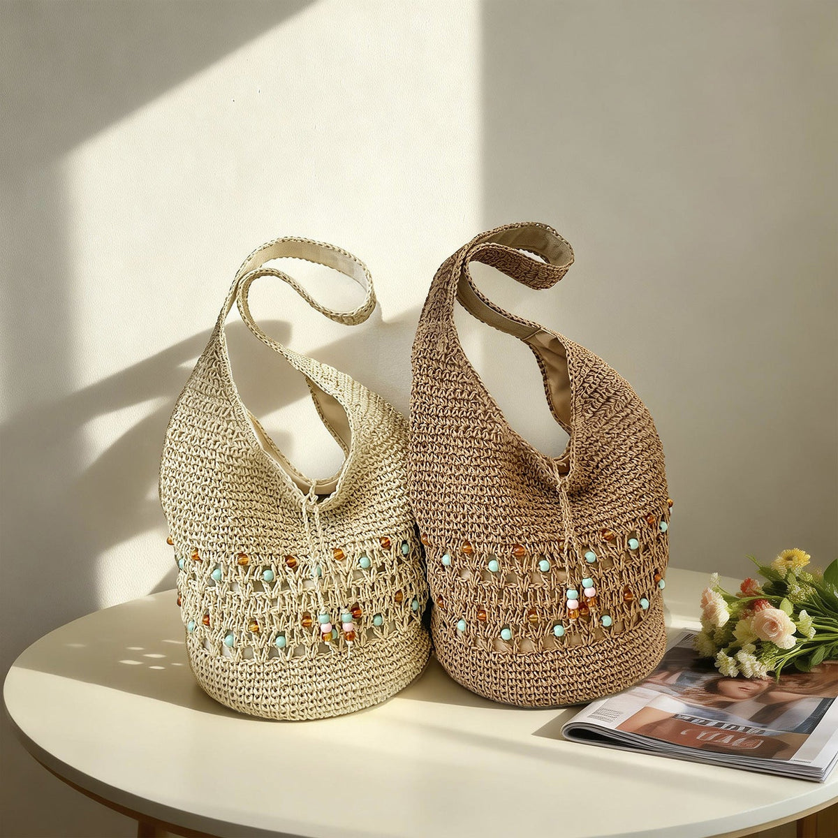 1Handcrafted Macrame Tote Bag Miroken