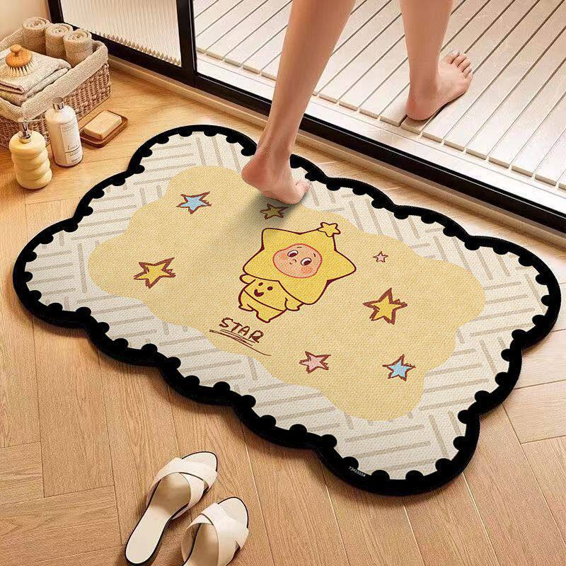 1Decorative Plush Bath Mat