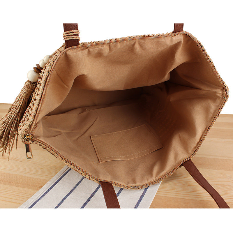 1Handcrafted Beach Bag with Adjustable Straps Miroken