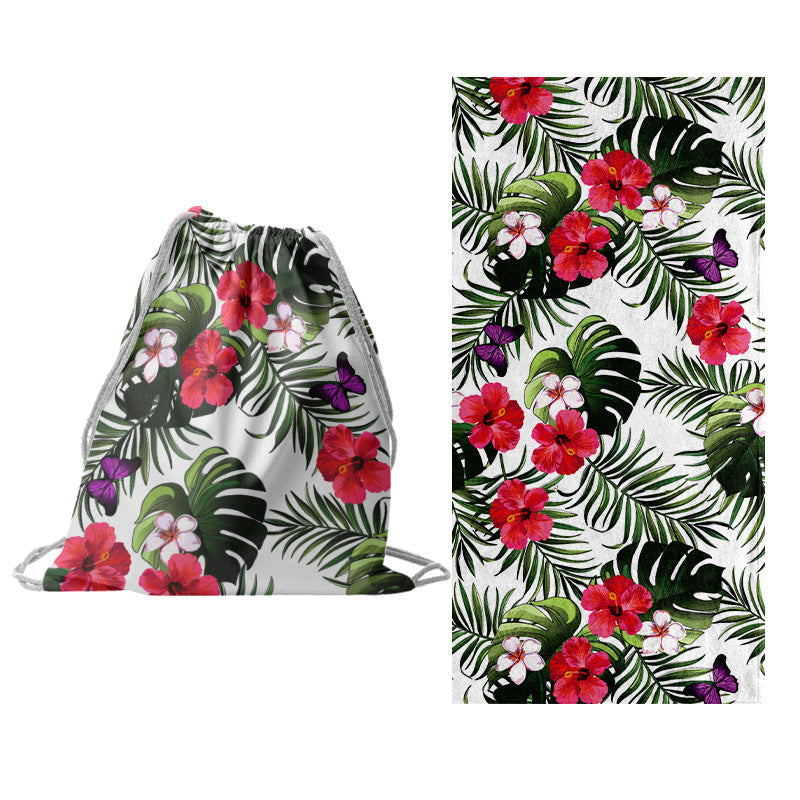 1Multifunctional beach set with tote bag and towel Miroken