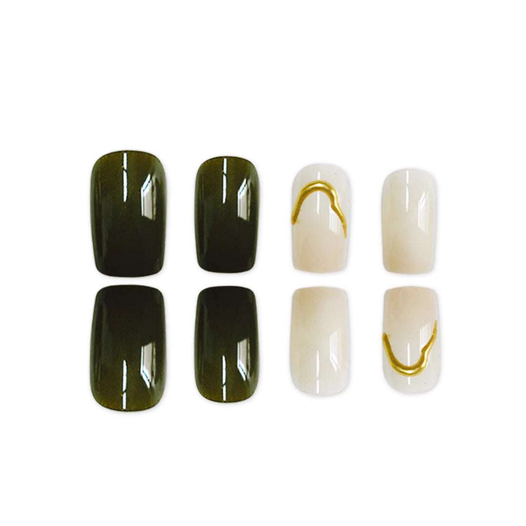 1Artistic Press-On Nail Design Miroken