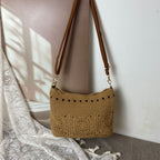 1Handcrafted shoulder bag with unique crochet pattern Miroken