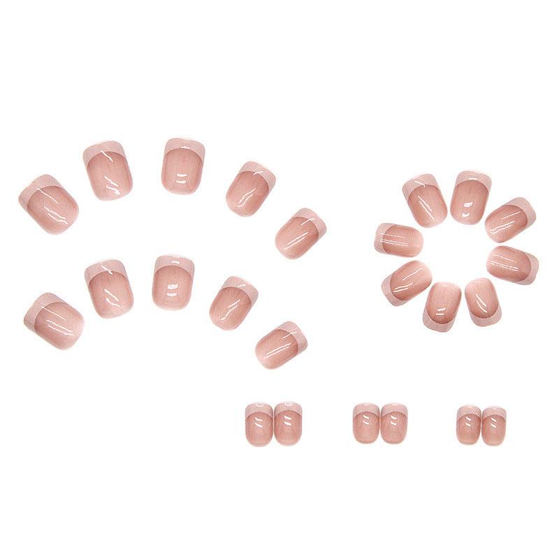 1Classic French Tip Press-On Nail Set Miroken