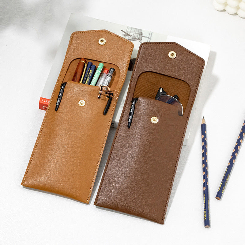 1Elegant Leather Pen Case Miroken