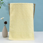 1Luxury terry towel with modern check pattern Miroken