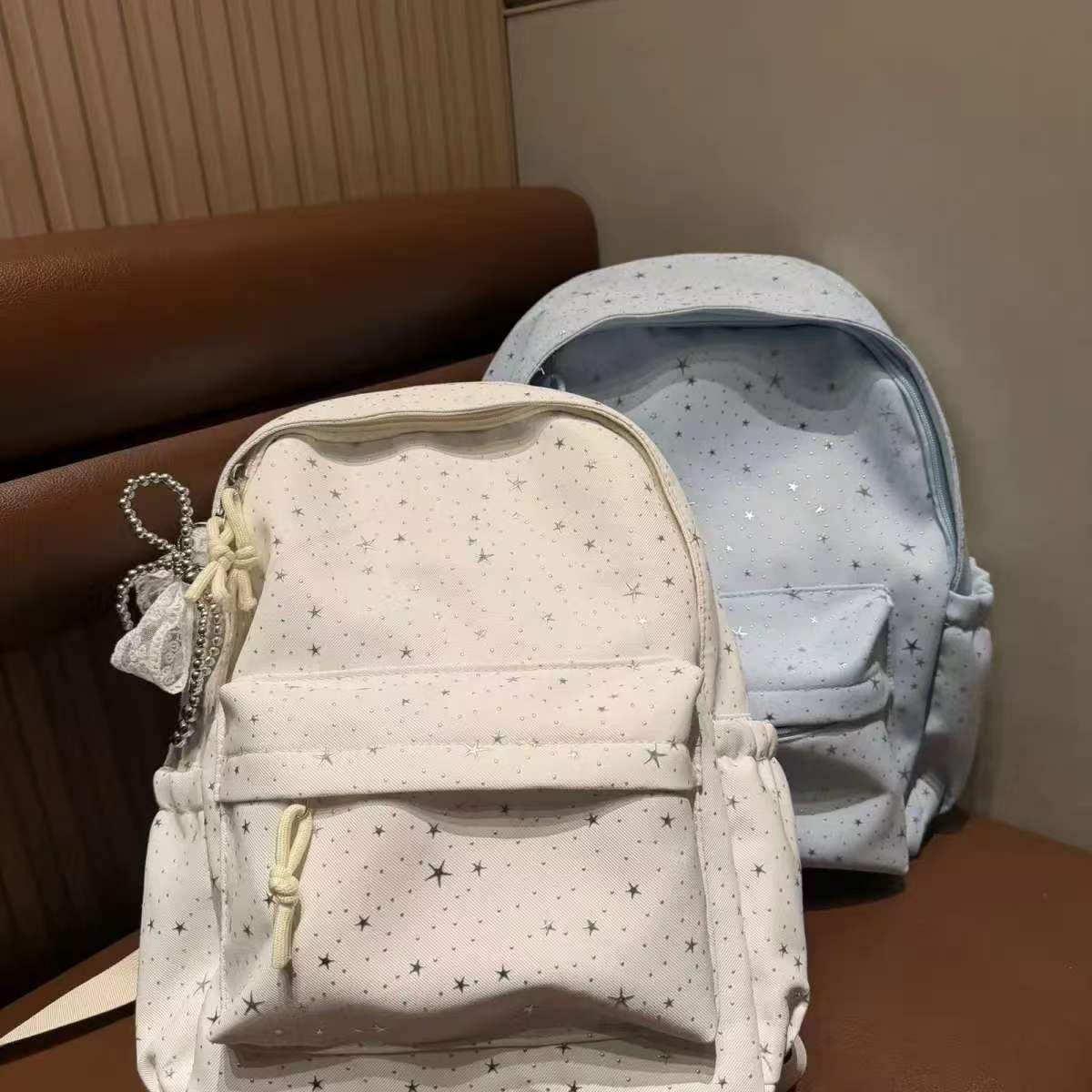 1Backpack with Sparkling Star Motif Miroken