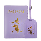 1Women's Passport Holder and Luggage Tag Set Miroken