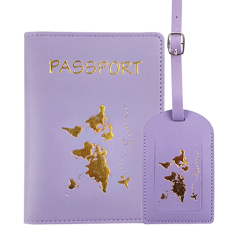1Women's Passport Holder and Luggage Tag Set Miroken