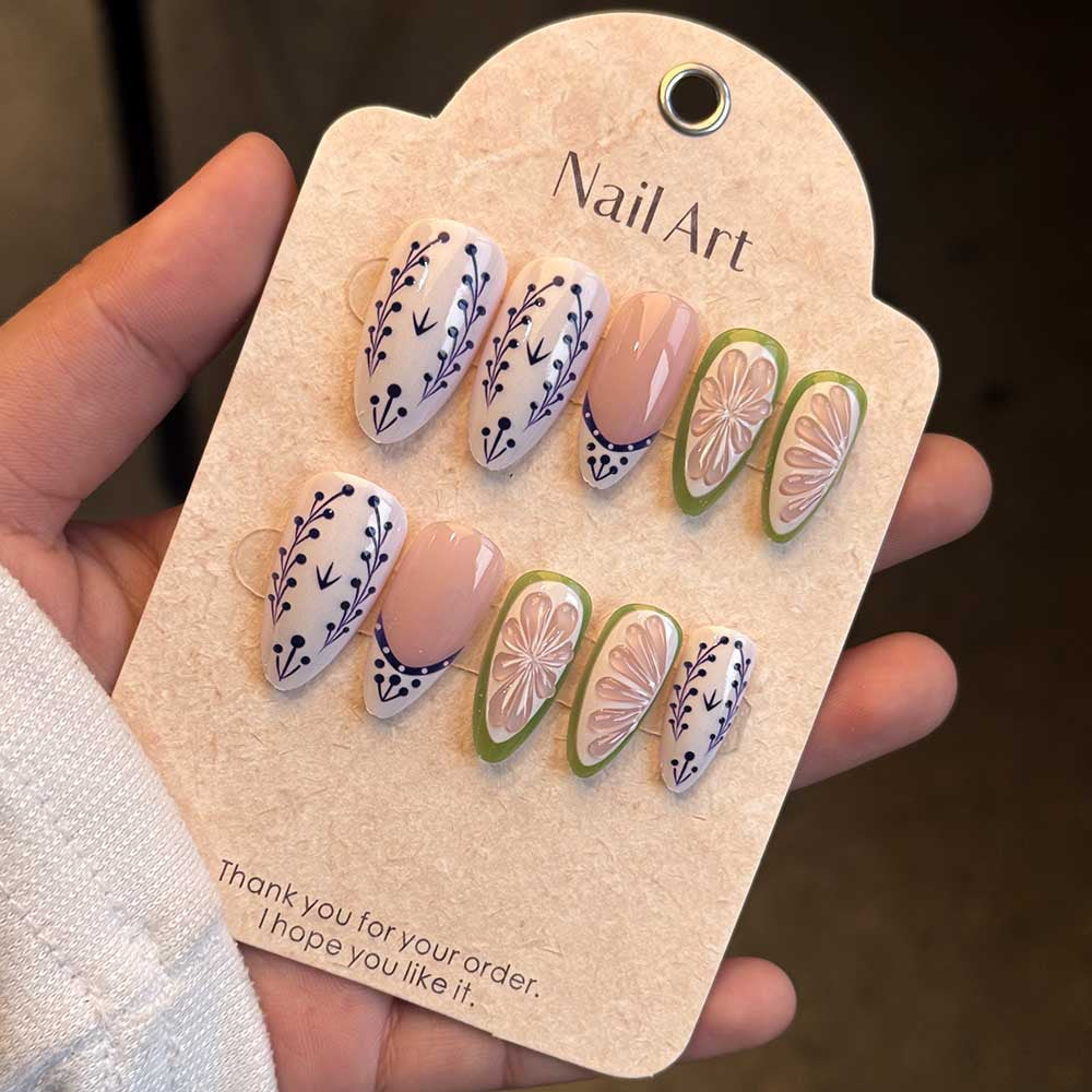 1Premium Decorative Press-On Nails Miroken
