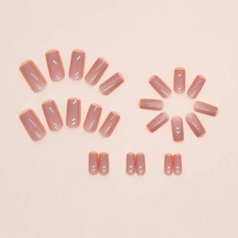 1Artificial nail tips with glamorous design and neon accents Miroken