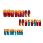 1Artificial nails with floral summer design Miroken