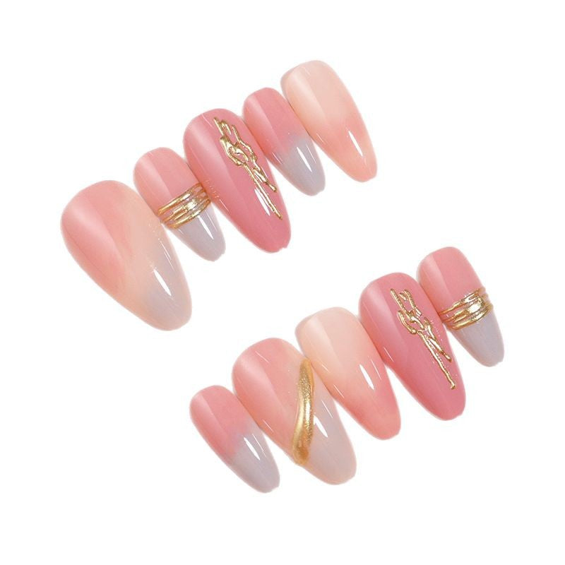 1Elegant Gradient Press-On Nails Miroken