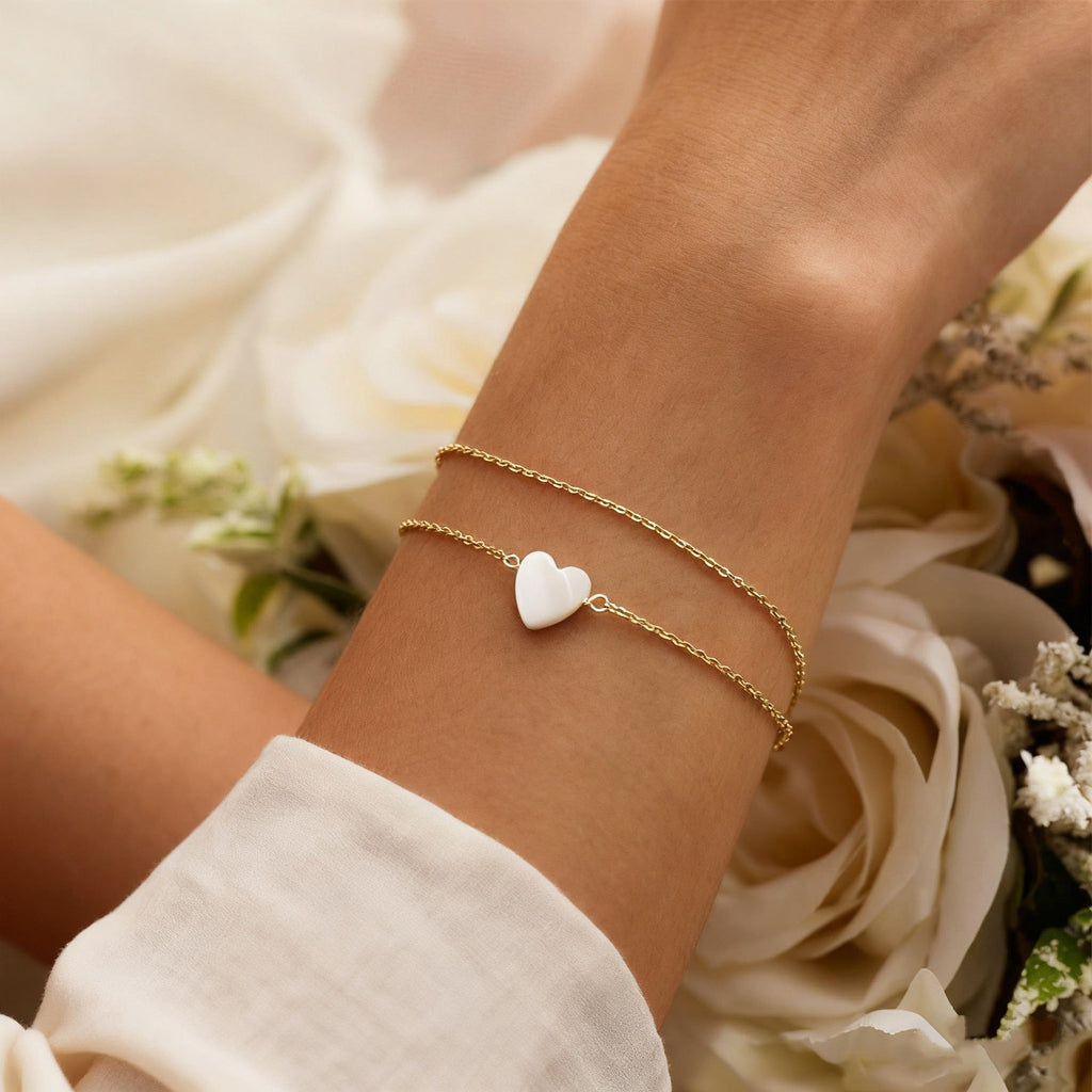 1Elegant Heart Charm Bracelet Miroken