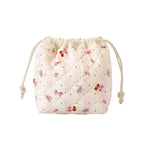 1Quilted Floral Drawstring Bag Miroken