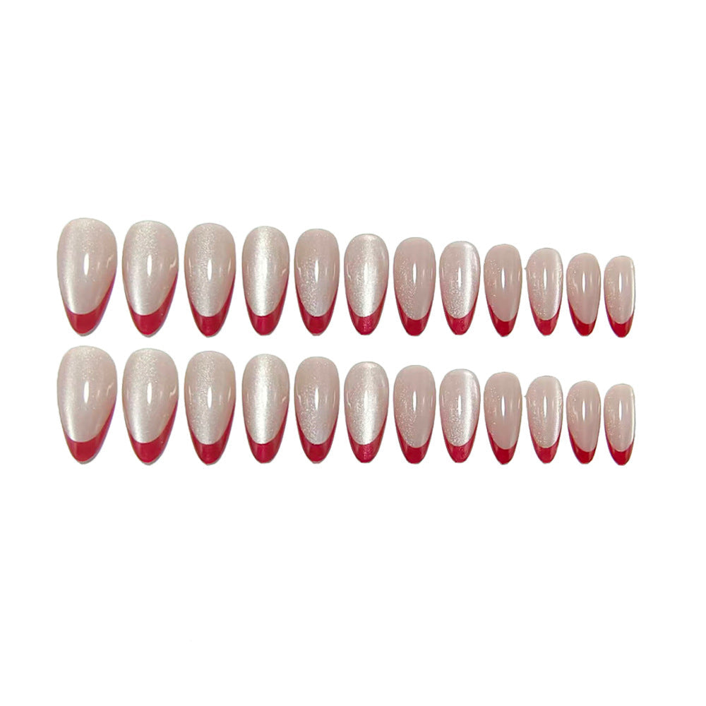 1Noble Stiletto Fake Nails with Glossy Finish and Gradient Miroken