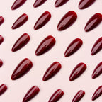 1Artificial nails with shiny stiletto design Miroken