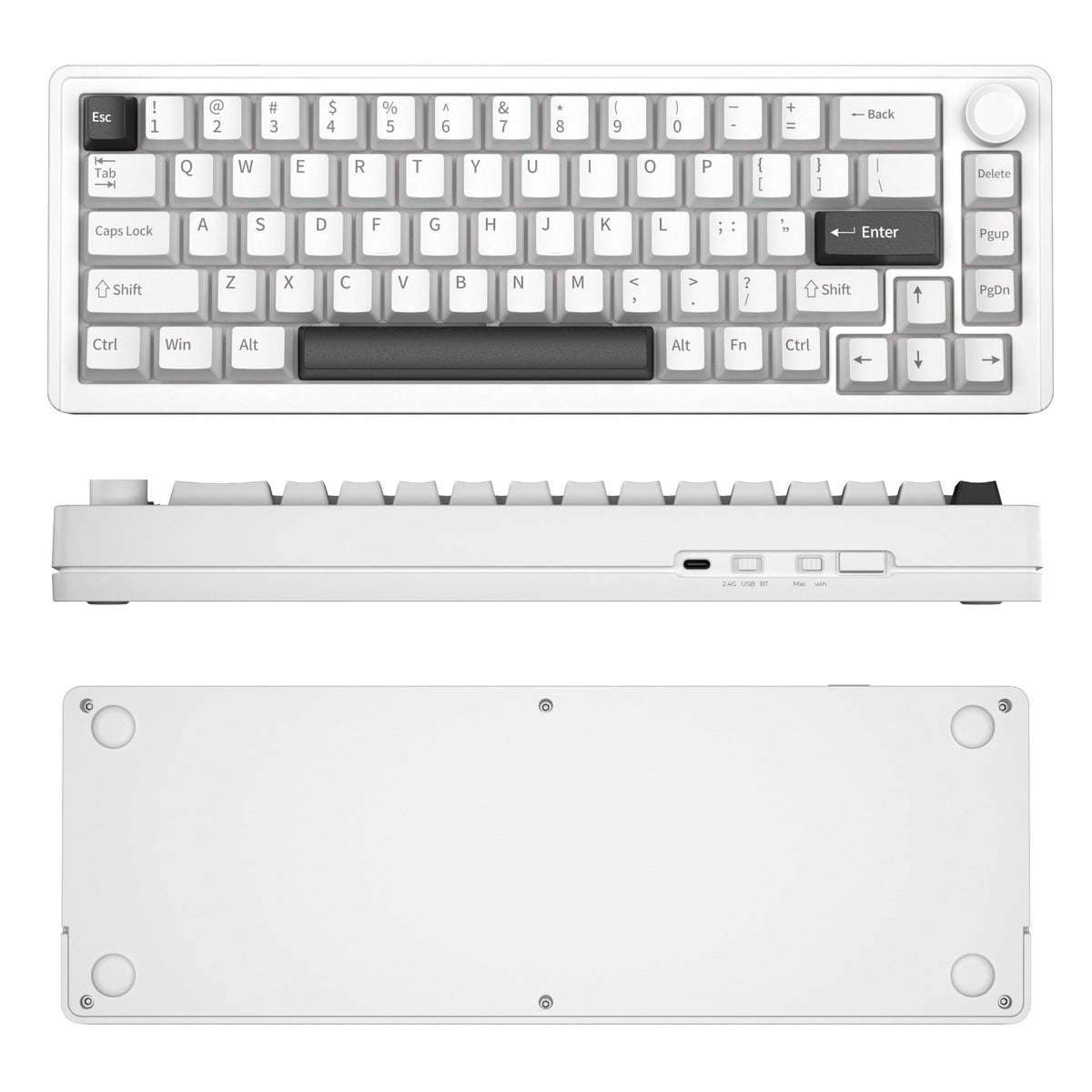 1Wireless Mechanical Keyboard with Customizable Backlit Features Miroken