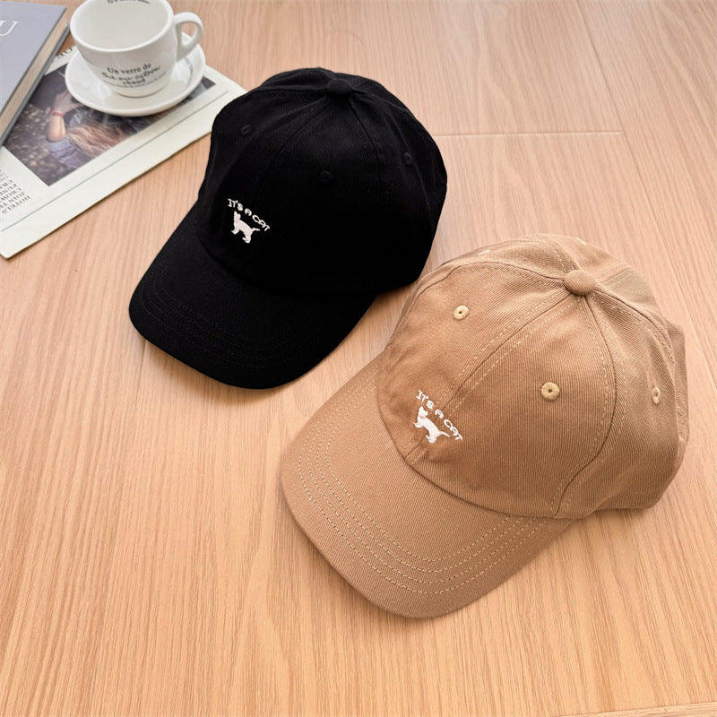 1Women's Playful Cat-Embroidered Baseball Cap Miroken